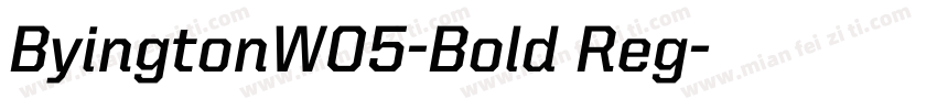 ByingtonW05-Bold Reg字体转换